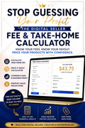 👑 Stop Guessing Your Profit: Digital Seller Fee & Take-Home Calculator