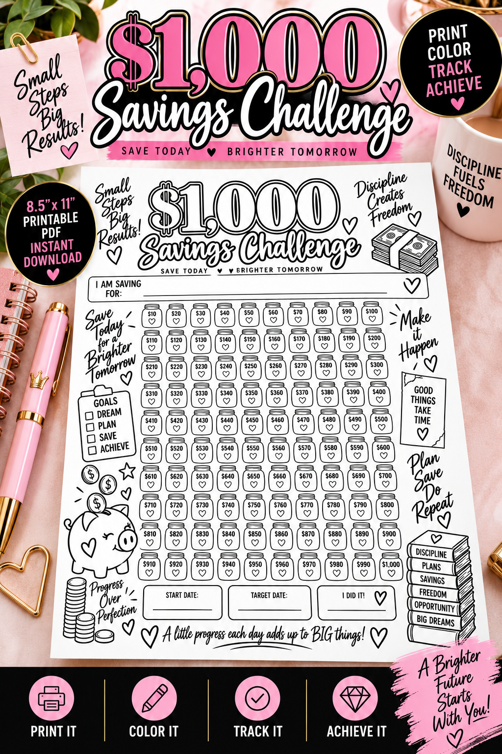 1K Savings Challenge Digital Download